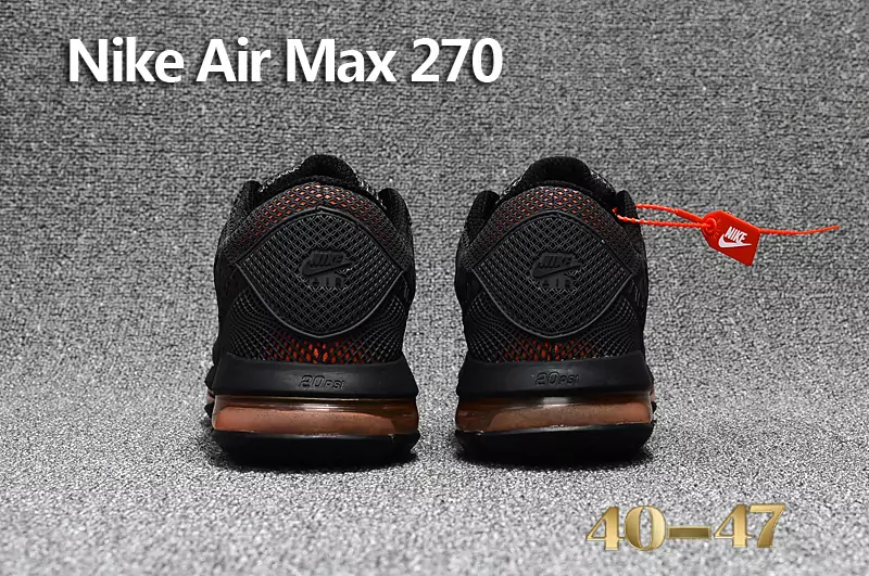 sneakers nike uomo air max 2018 essential black orange